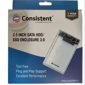 consistent 2.5 inch sata hdd/ssd enclosure usb 3.0